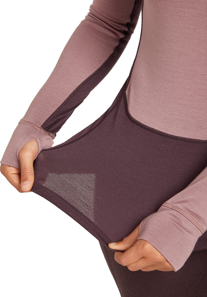 Icebreaker Women's Merino 260 ZoneKnit Long Sleeve Half Zip Java/Summit Icebreaker