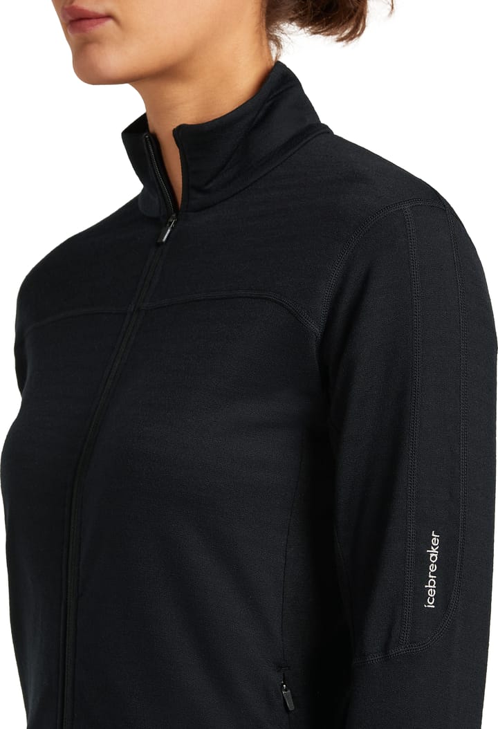 Icebreaker Women Merino Blend 300 Realfleece™ Descender Ls Zip Black Icebreaker