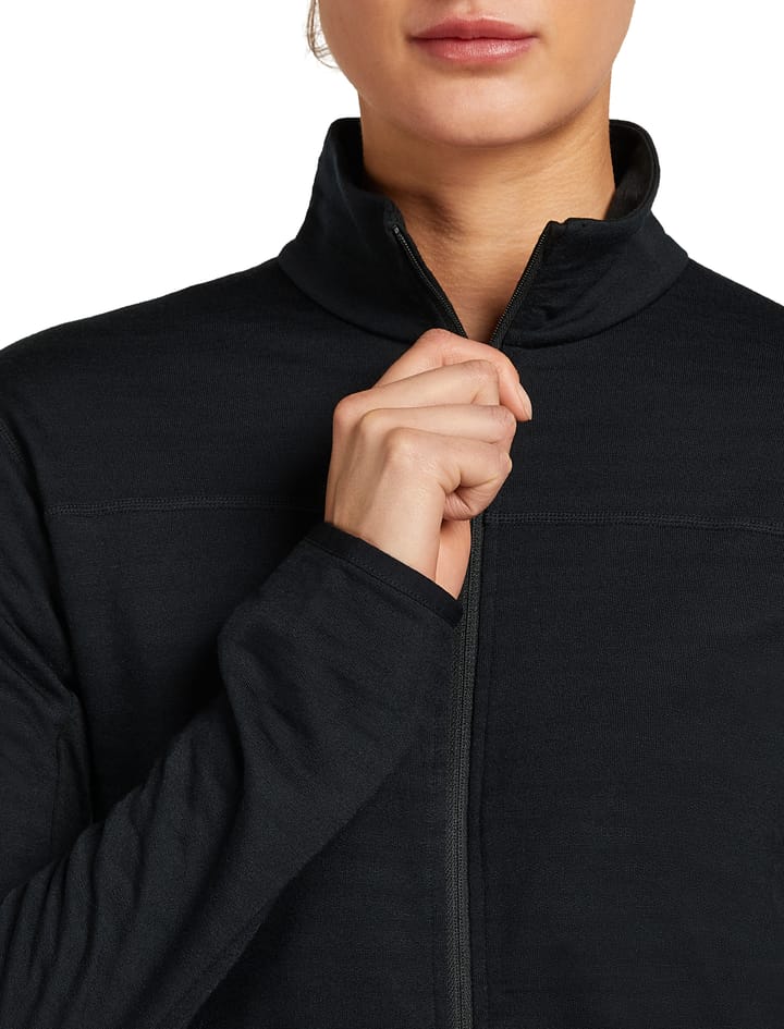 Icebreaker Women Merino Blend 300 Realfleece™ Descender Ls Zip Black Icebreaker Icebreaker Women Merino Blend 300 Realfleece™ Descender Ls Zip Black Icebreaker