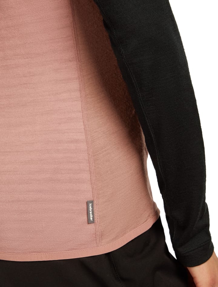 Icebreaker Women Merino Blend 300 Realfleece™ Descender Vest Summit/blush/cb Icebreaker