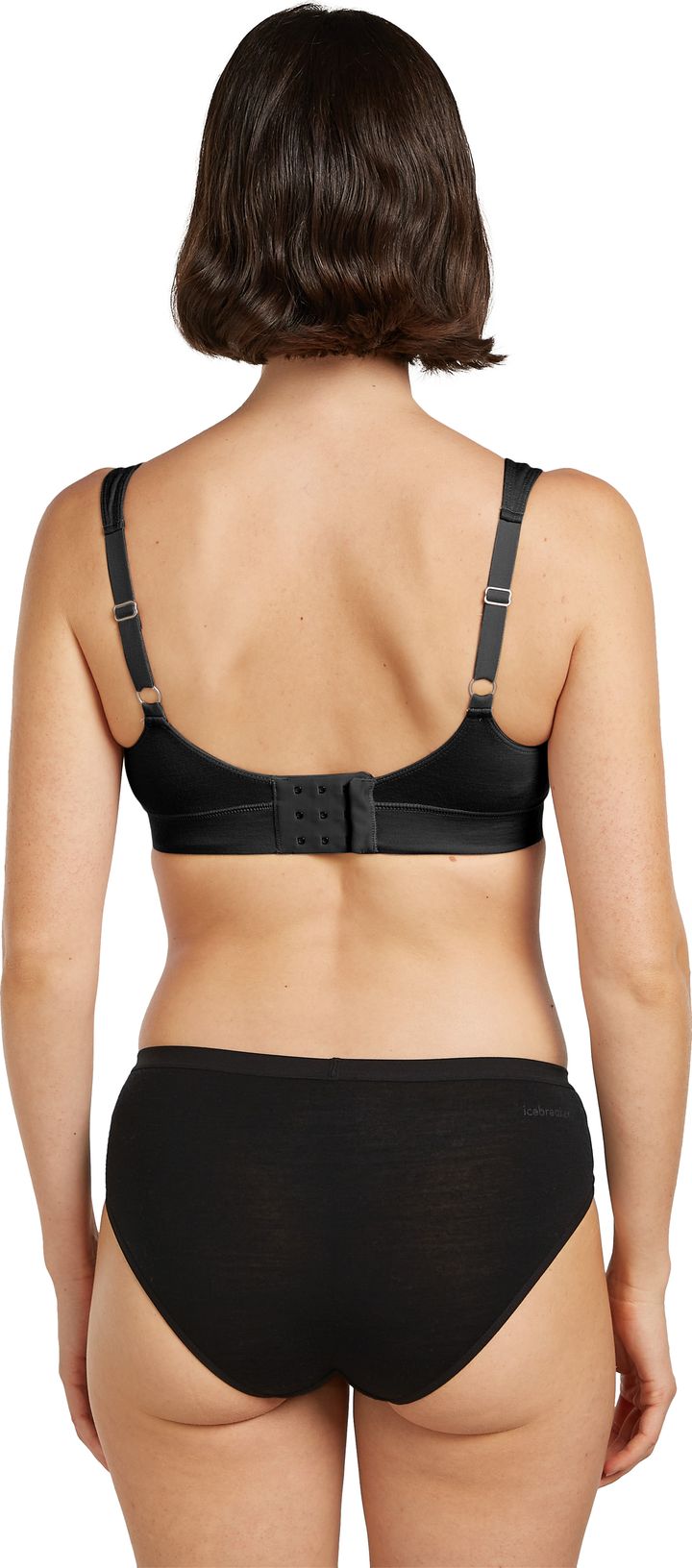 Icebreaker Women Merino Queens Clasp Bra Black Icebreaker