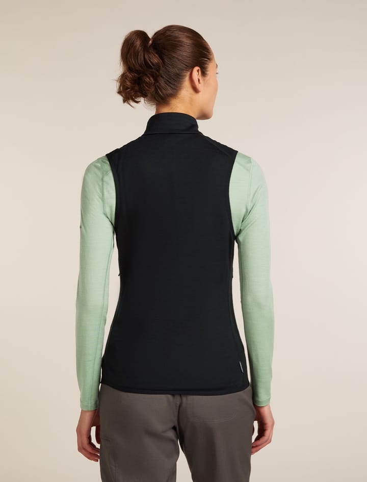 Icebreaker Women Merino Blend 300 Realfleece™ Descender Vest Black Icebreaker