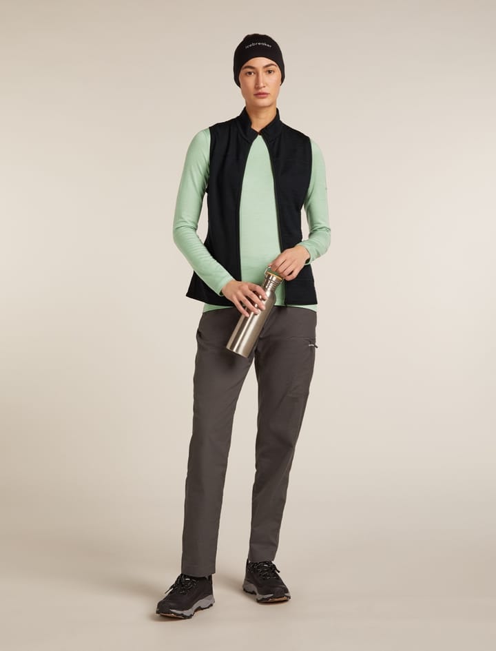 Icebreaker Women Merino Blend 300 Realfleece™ Descender Vest Black Icebreaker