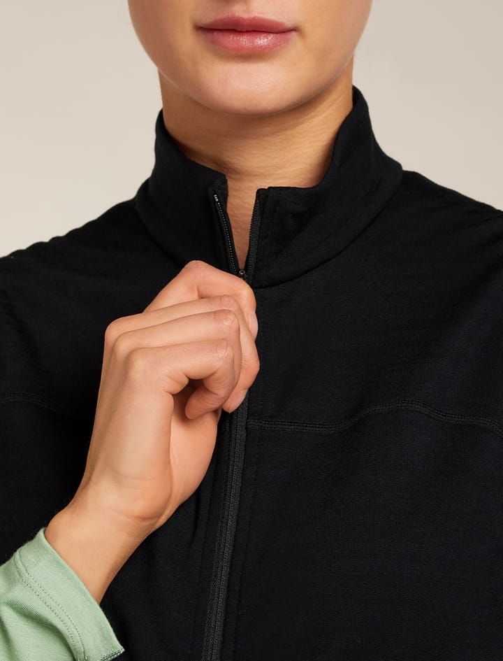 Icebreaker Women Merino Blend 300 Realfleece™ Descender Vest Black Icebreaker