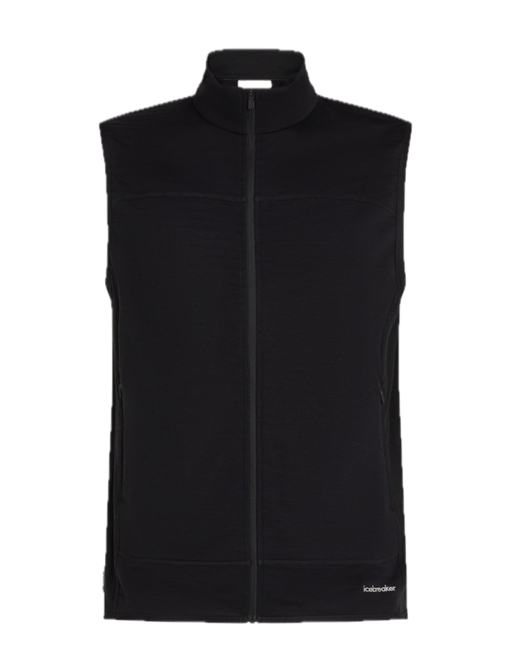 Icebreaker Men Merino Blend 300 Realfleece™ Descender Vest Black Icebreaker