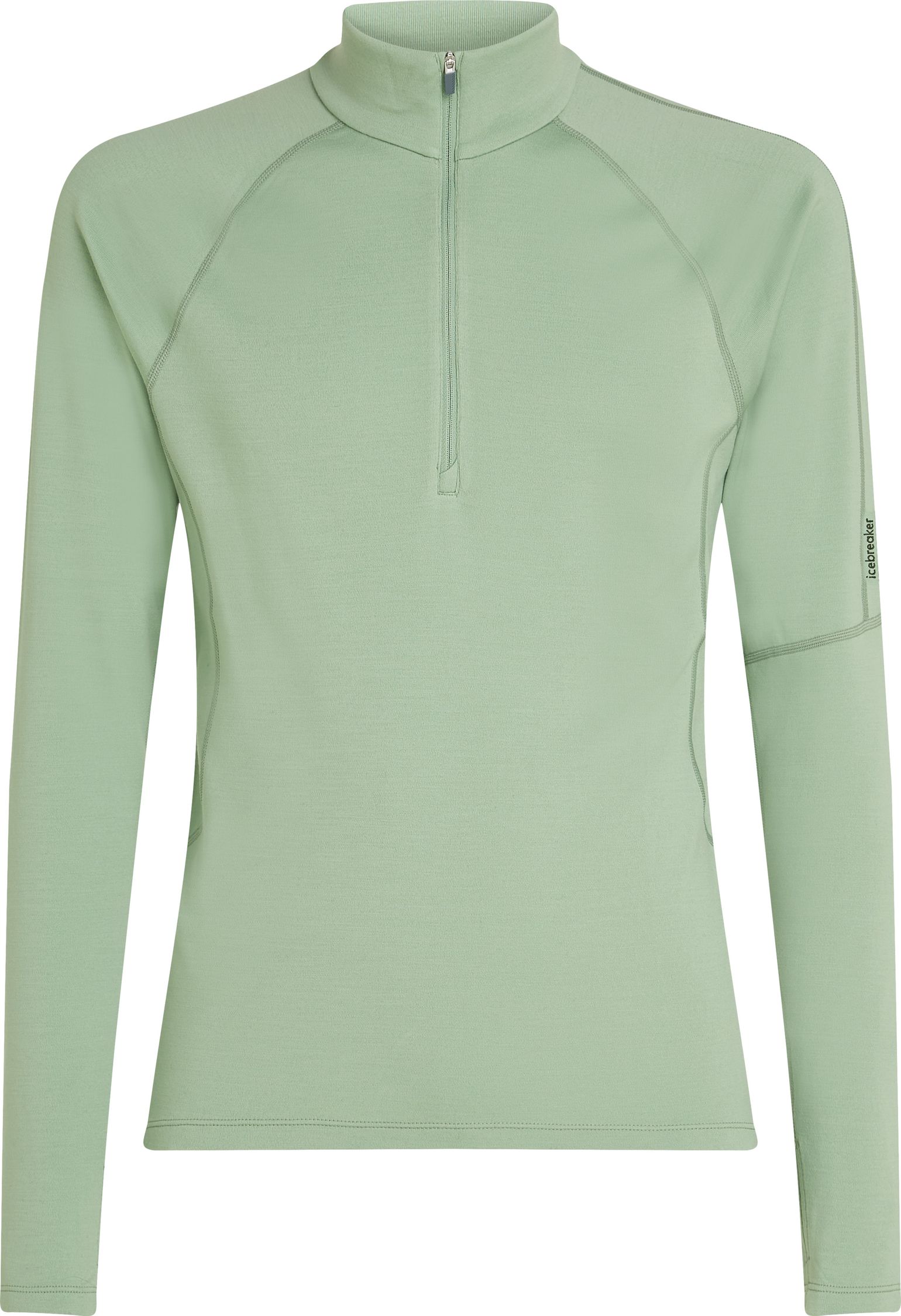 Icebreaker Men's Merino 300 MerinoFine Polar Long Sleeve Half Zip Seaglass