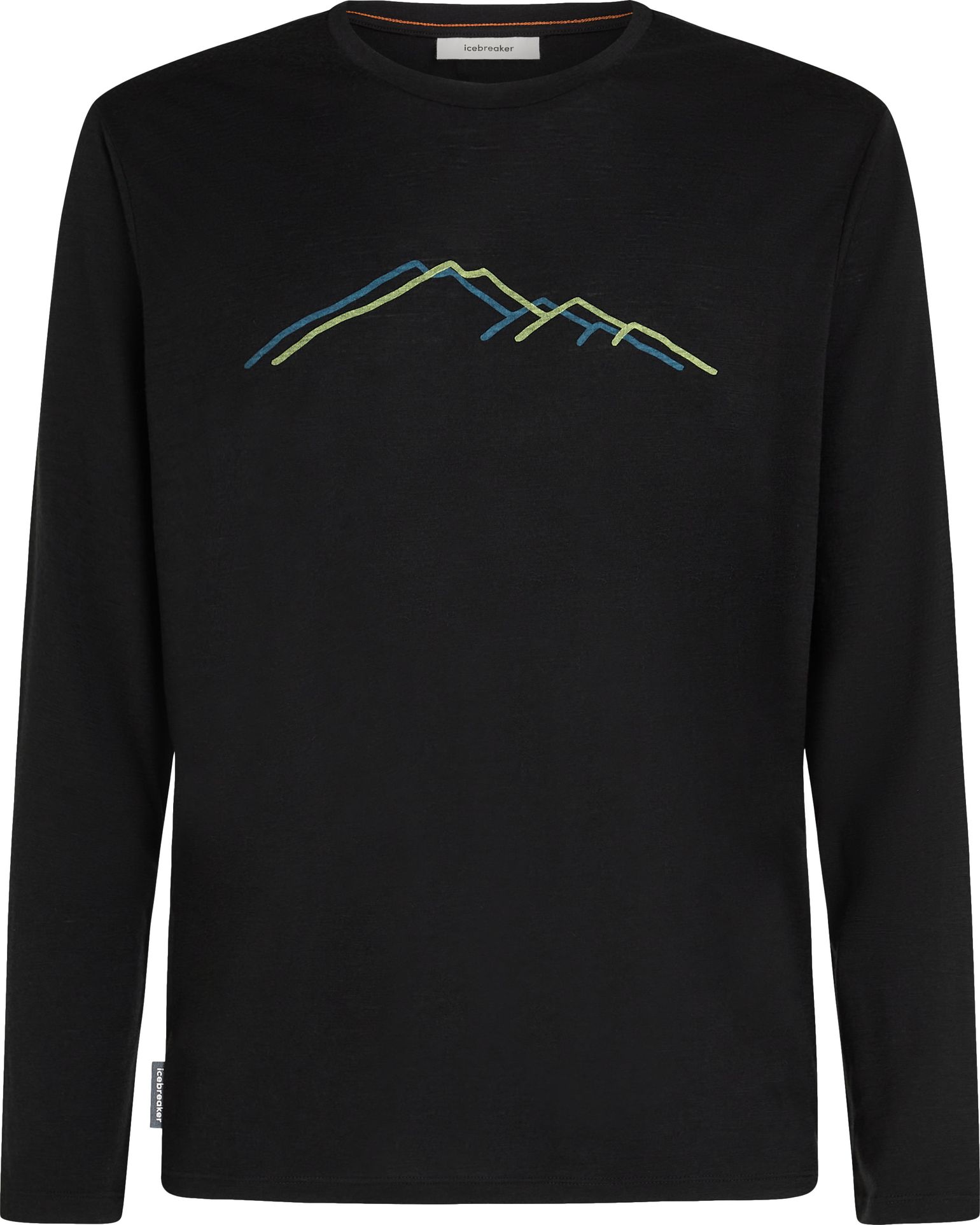 Icebreaker Men's Merino 150 Tech Lite Long Sleeve Tee Rainer Ridge Black