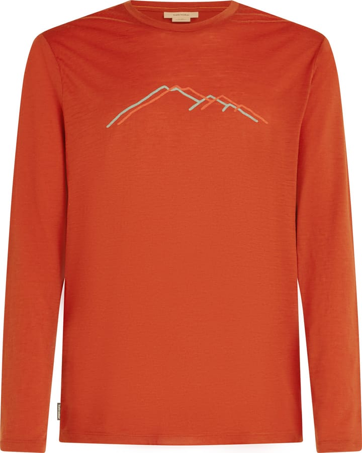 Icebreaker Men's Merino 150 Tech Lite Long Sleeve Tee Rainer Ridge Agate Icebreaker Icebreaker Men's Merino 150 Tech Lite Long Sleeve Tee Rainer Ridge Agate Icebreaker