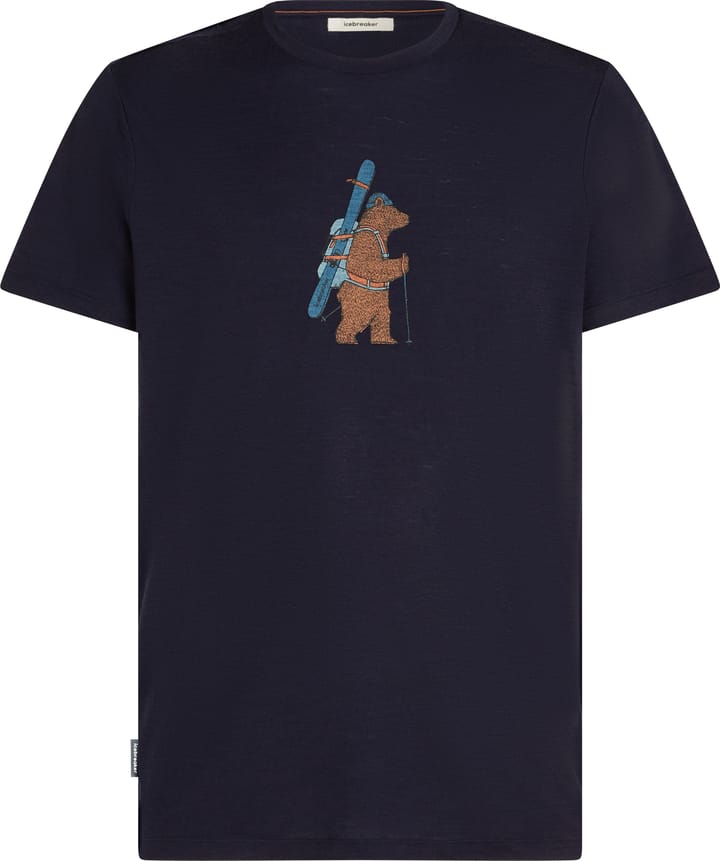 Icebreaker Men's Merino 150 Tech Lite Ss Tee Bear Tour Midnight Navy Icebreaker