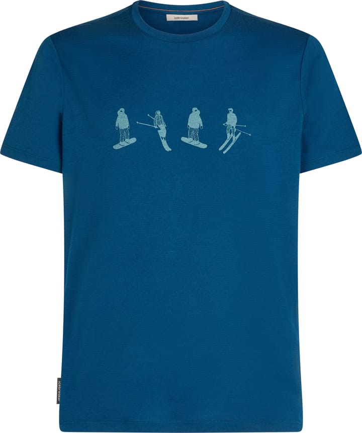 Icebreaker Men Merino 150 Tech Lite Ss Tee Snow Day Atlantis Icebreaker