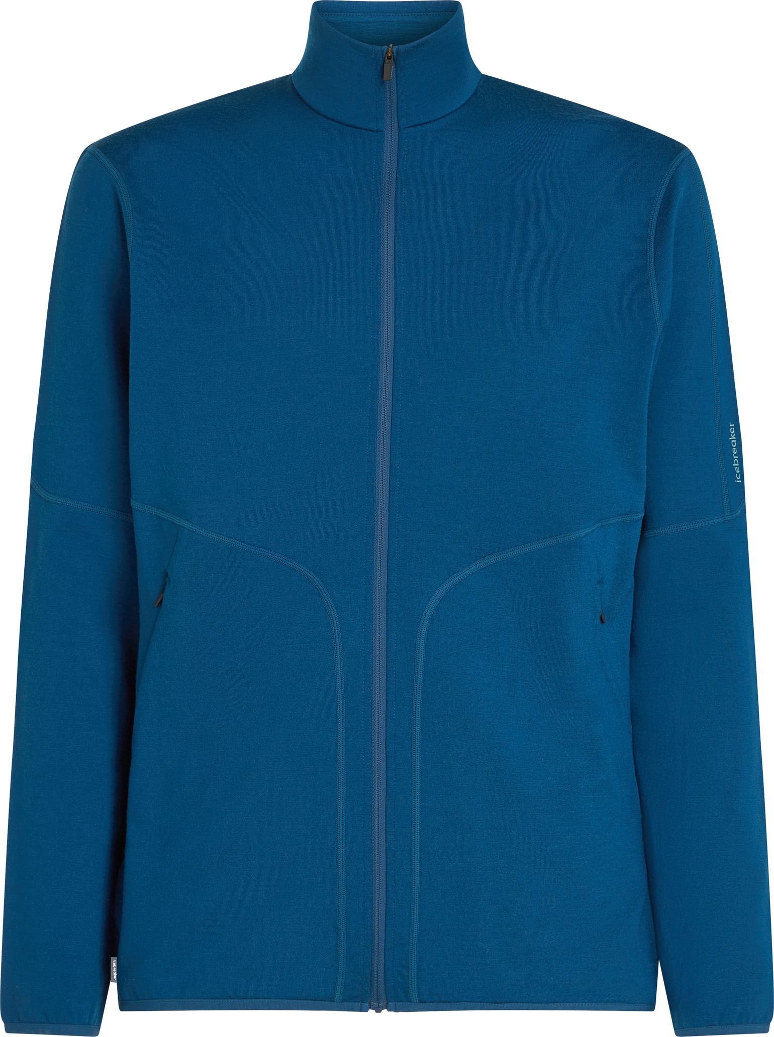 Icebreaker Men's Merino 560 Realfleece Elemental II Long Sleeve Zip Atlantis