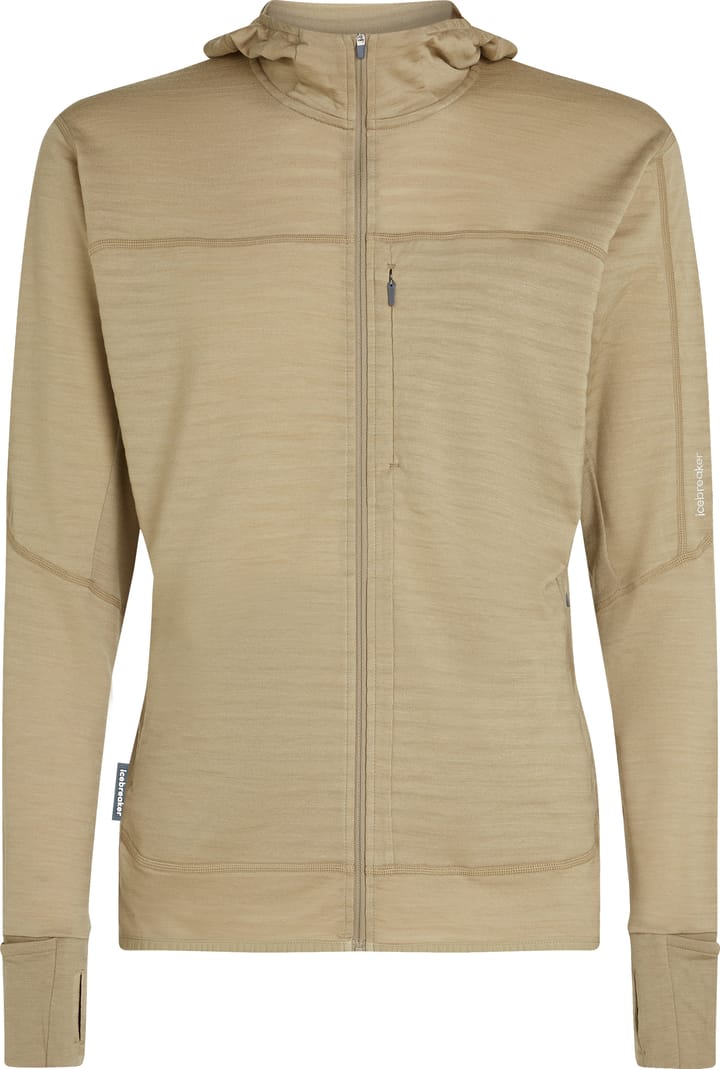 Icebreaker Men Merino Blend 300 Realfleece™ Descender Ls Zip Hoodie Flagstone Icebreaker
