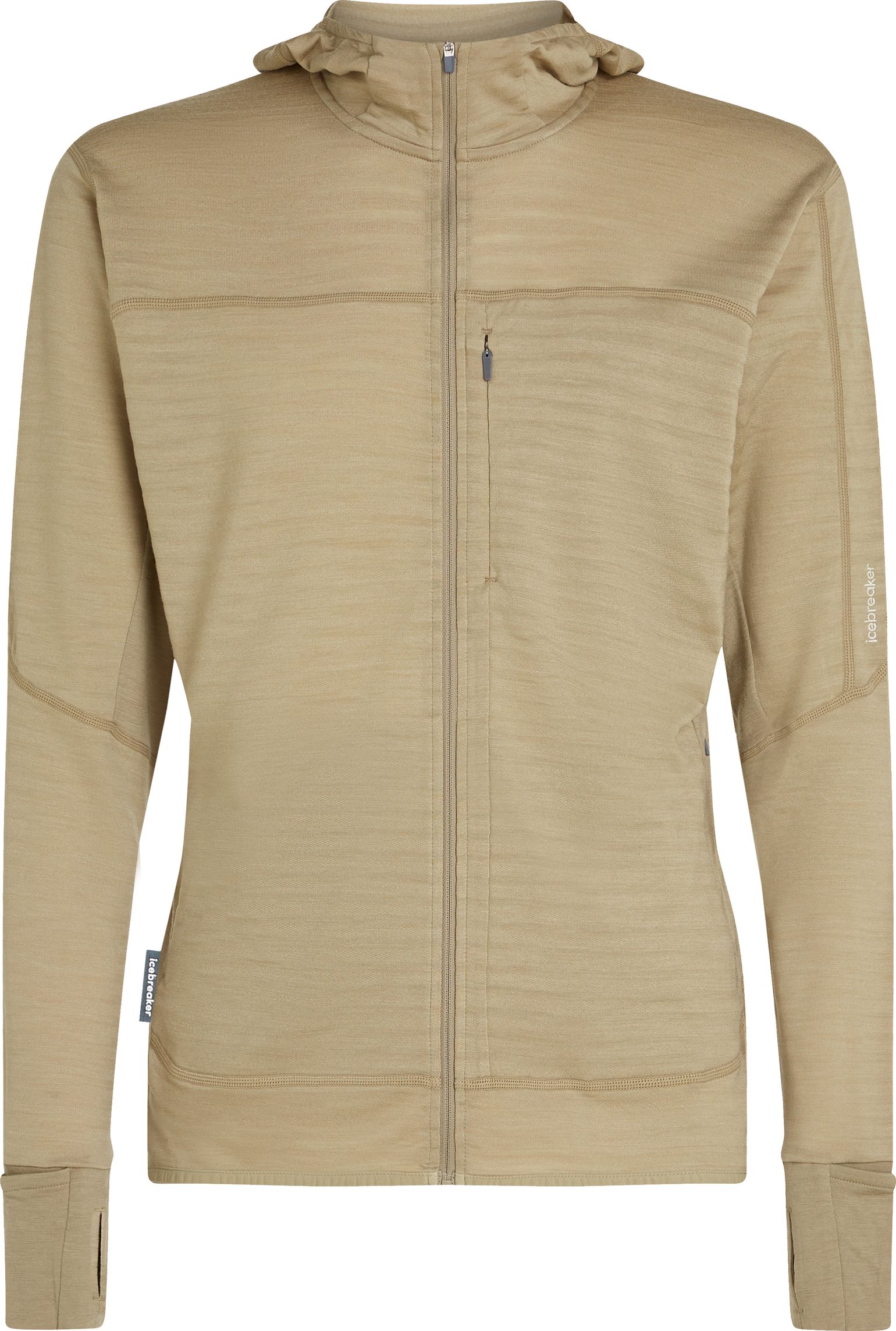 Icebreaker Men Merino Blend 300 Realfleece™ Descender Ls Zip Hoodie Flagstone