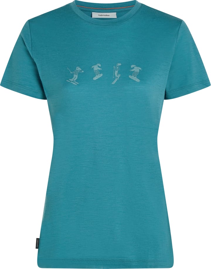 Icebreaker Women Merino 150 Tech Lite Ss Tee Snow Day Topaz Icebreaker