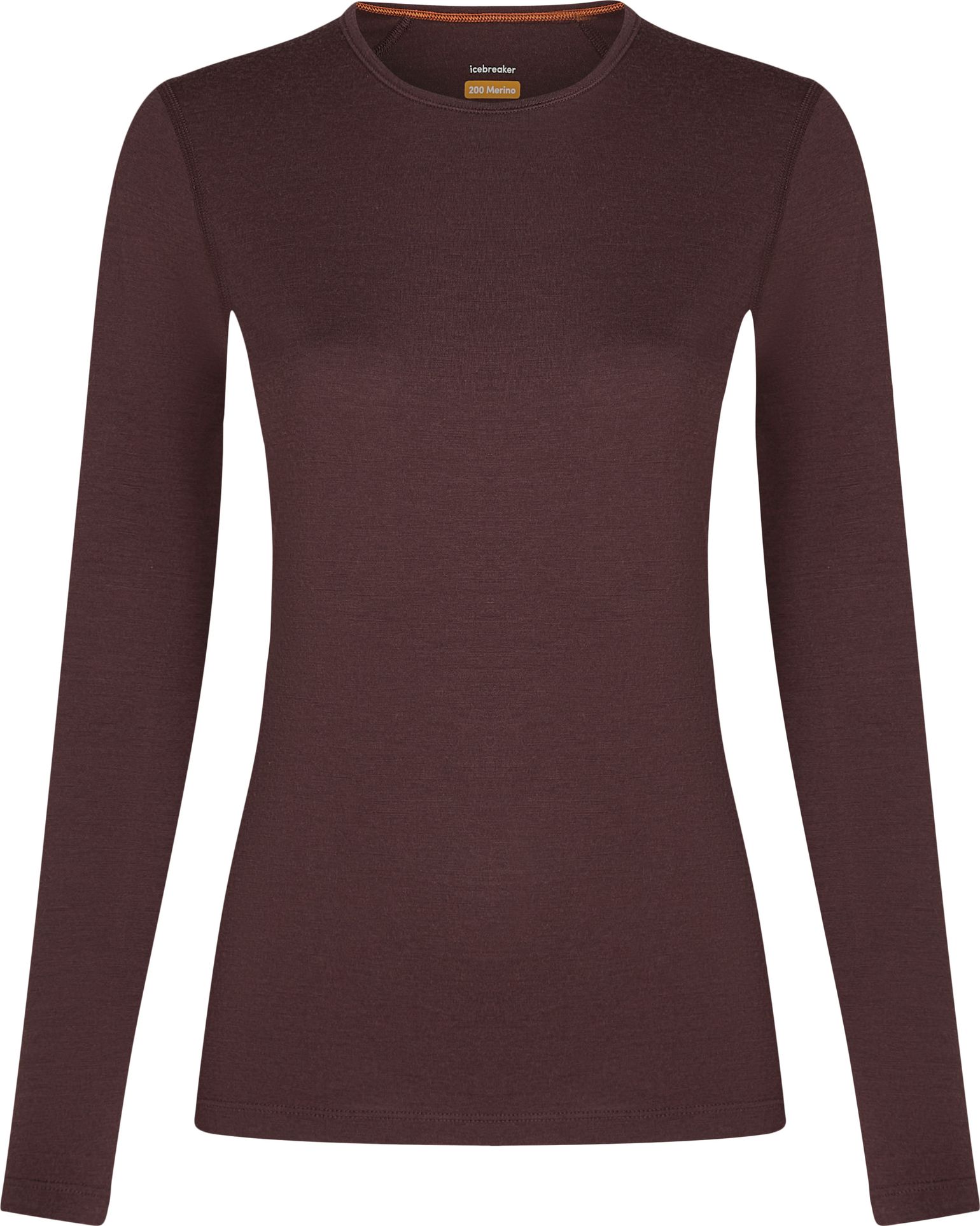 Icebreaker Women's 200 Oasis Long Sleeve Crewe Java
