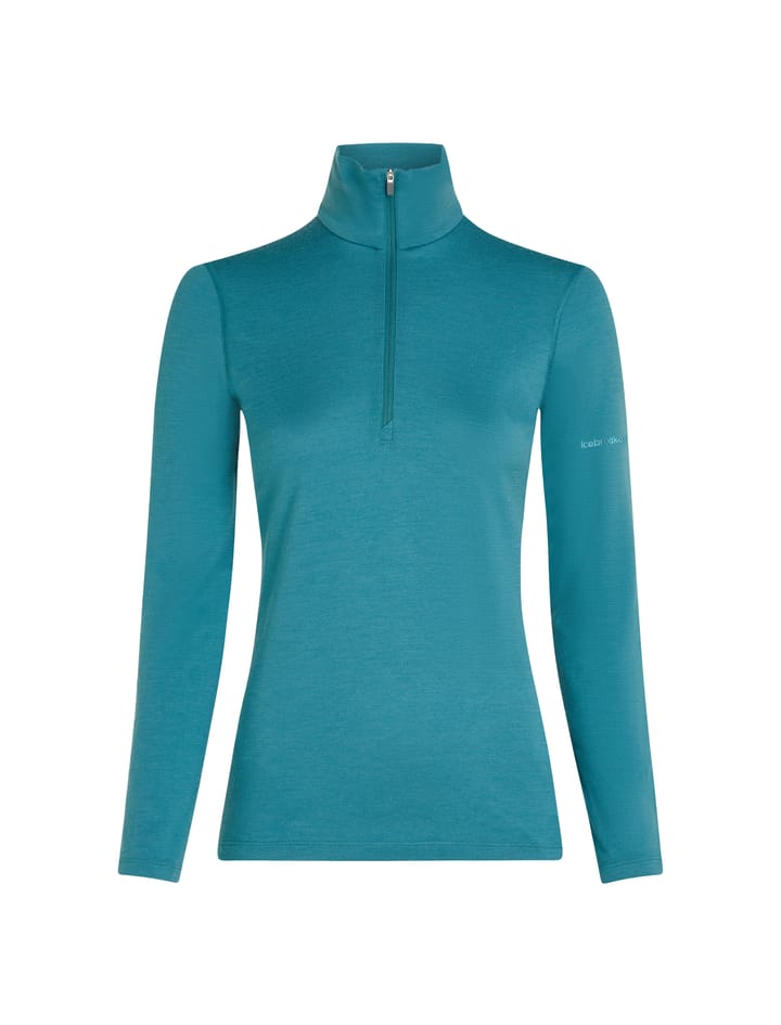 Icebreaker Women's 200 Oasis Longsleeve Half Zip Topaz Icebreaker