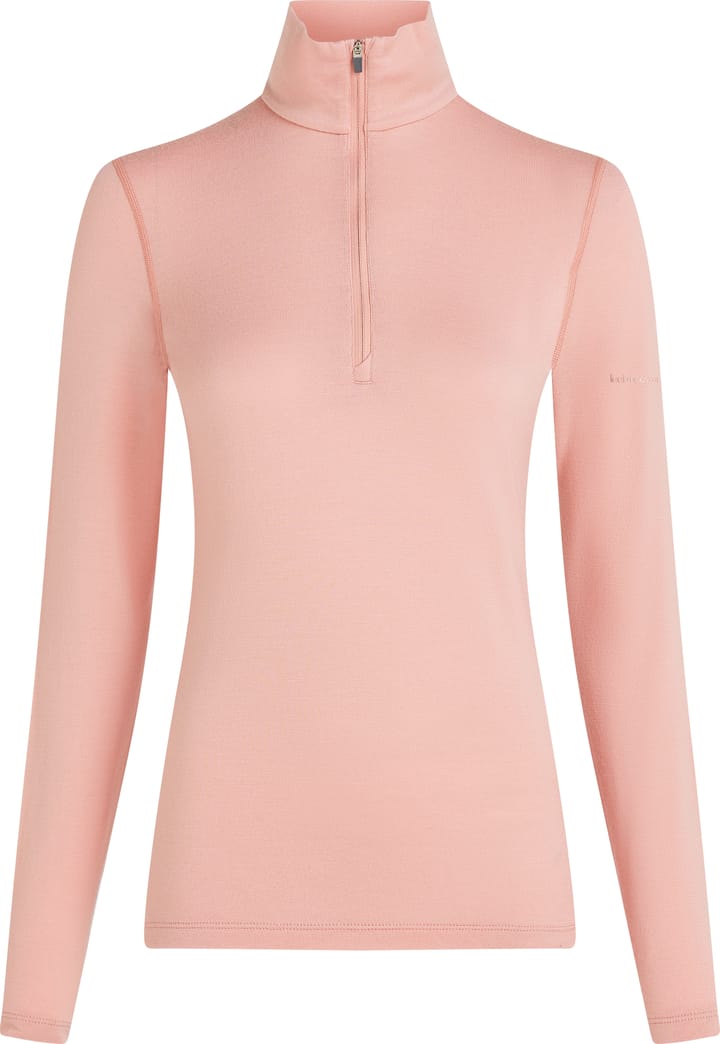 Icebreaker Women's 260 Tech Longsleeve Half Zip Blush Icebreaker