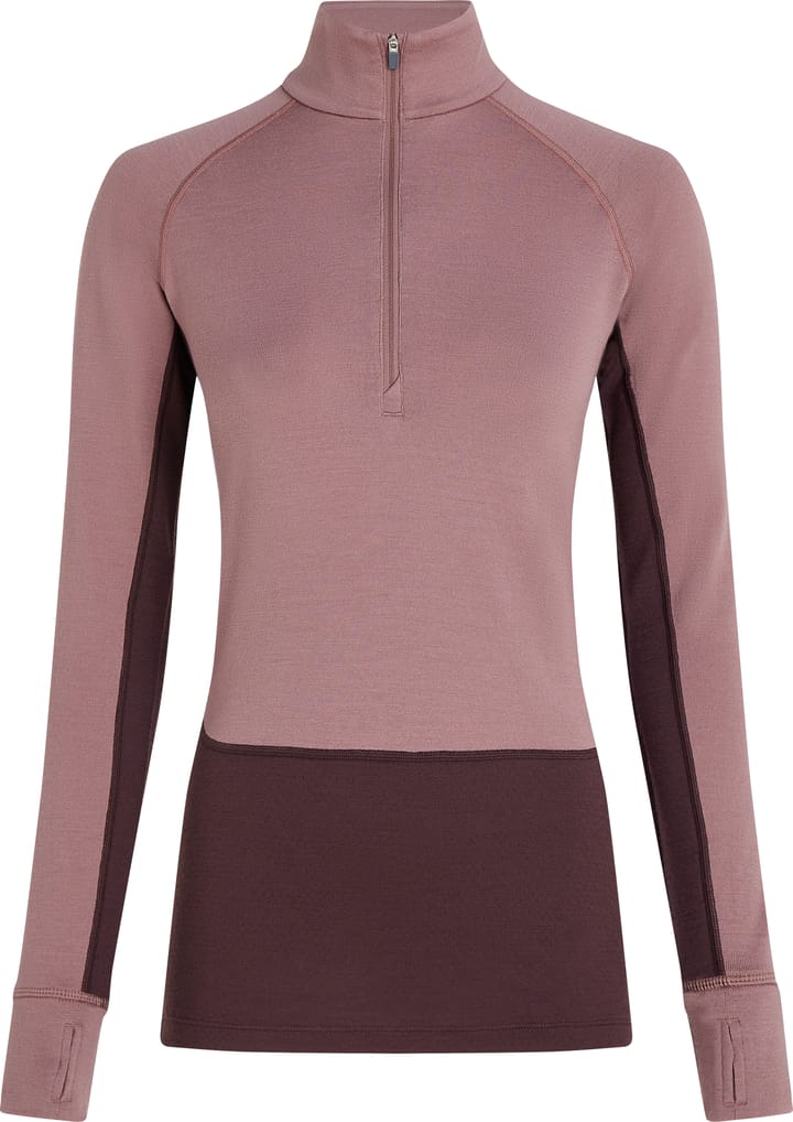 Icebreaker Women's Merino 260 ZoneKnit Long Sleeve Half Zip Java/Summit Icebreaker