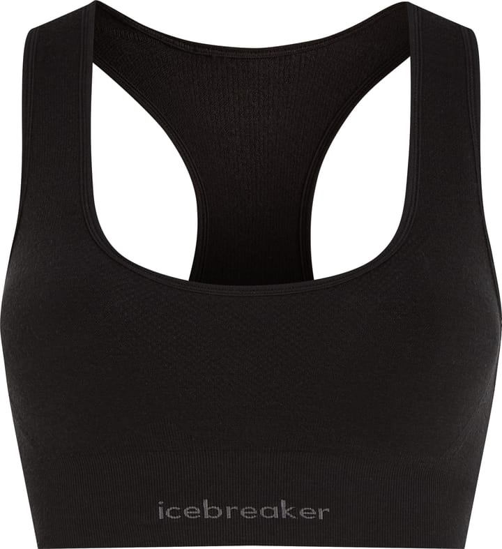 Icebreaker Women's Merino Blend 260 Zoneknit Seamless Bra Black Icebreaker