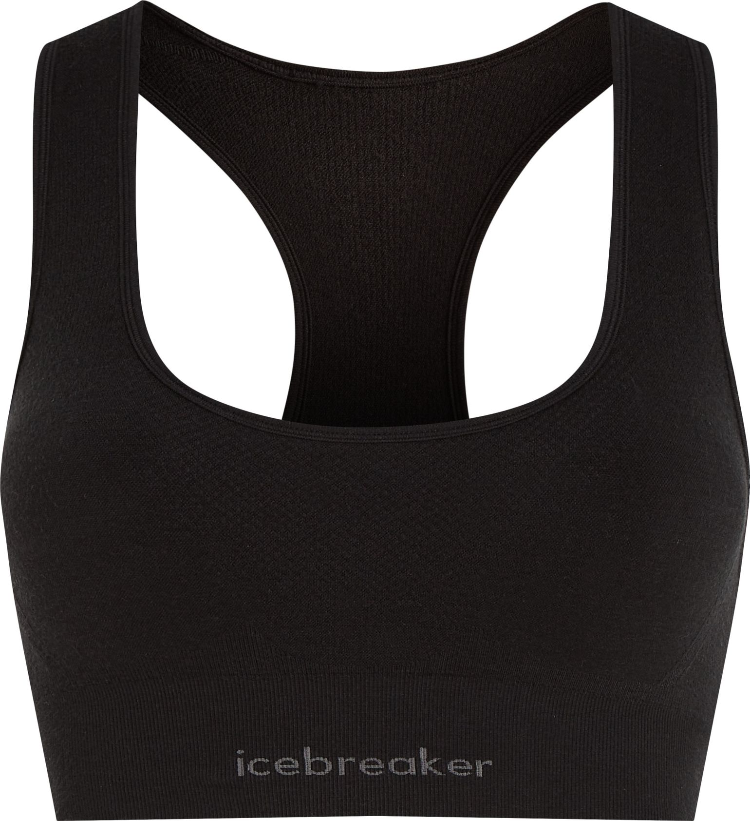 Icebreaker Women's Merino Blend 260 Zoneknit Seamless Bra Black