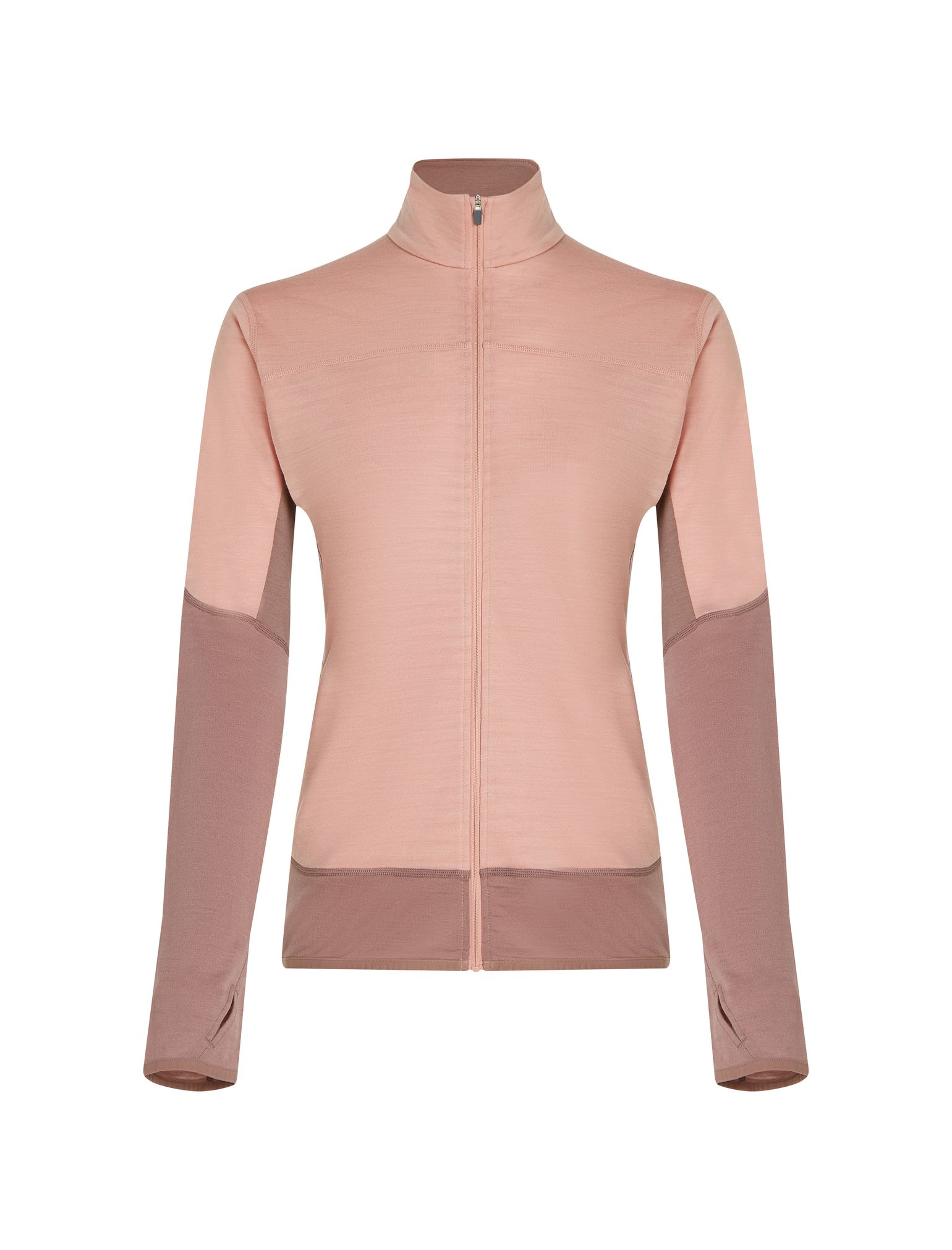 Icebreaker Women Merino Blend 300 Realfleece™ Descender Ls Zip Summit/blush/cb