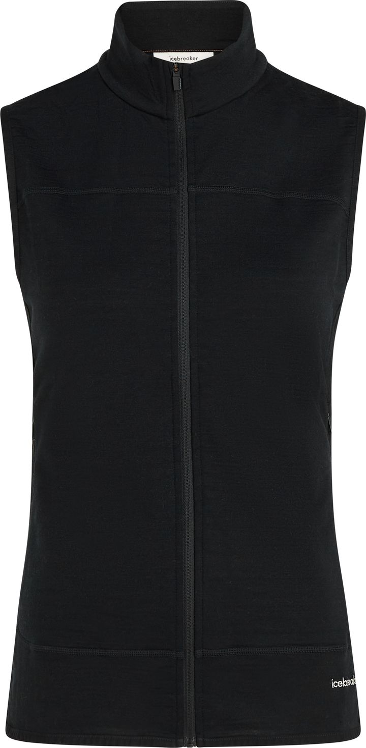 Icebreaker Women Merino Blend 300 Realfleece™ Descender Vest Black Icebreaker