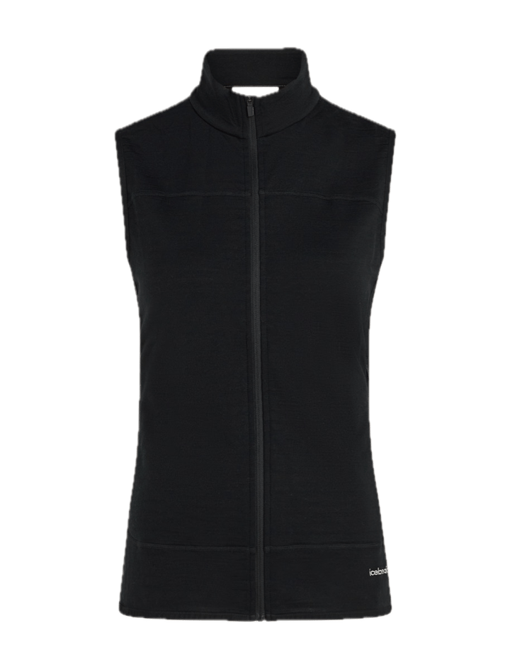 Icebreaker Women Merino Blend 300 Realfleece™ Descender Vest Black Icebreaker