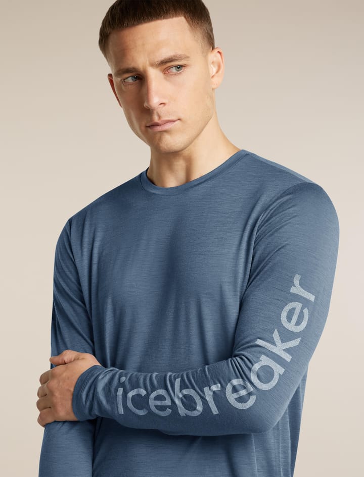 Icebreaker Men M 150 Tech Lite Ls Tee Ib Vertical Dawn Icebreaker
