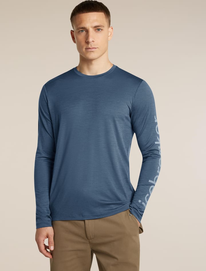 Icebreaker Men M 150 Tech Lite Ls Tee Ib Vertical Dawn Icebreaker
