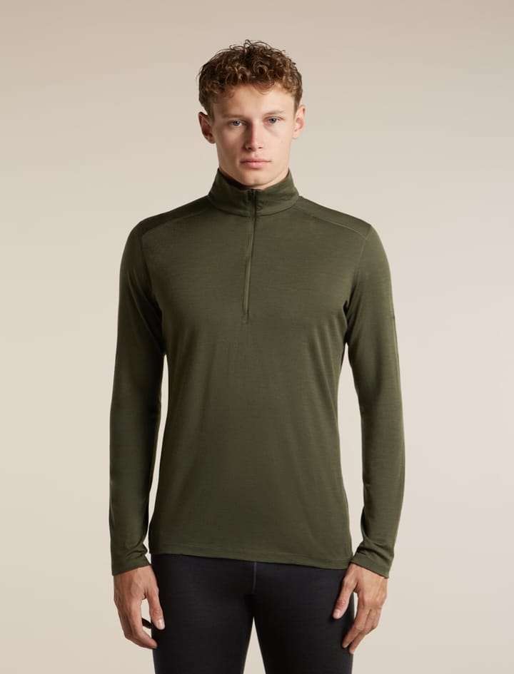 Icebreaker Men's 200 Oasis Longsleeve Half Zip Dk Loden Icebreaker