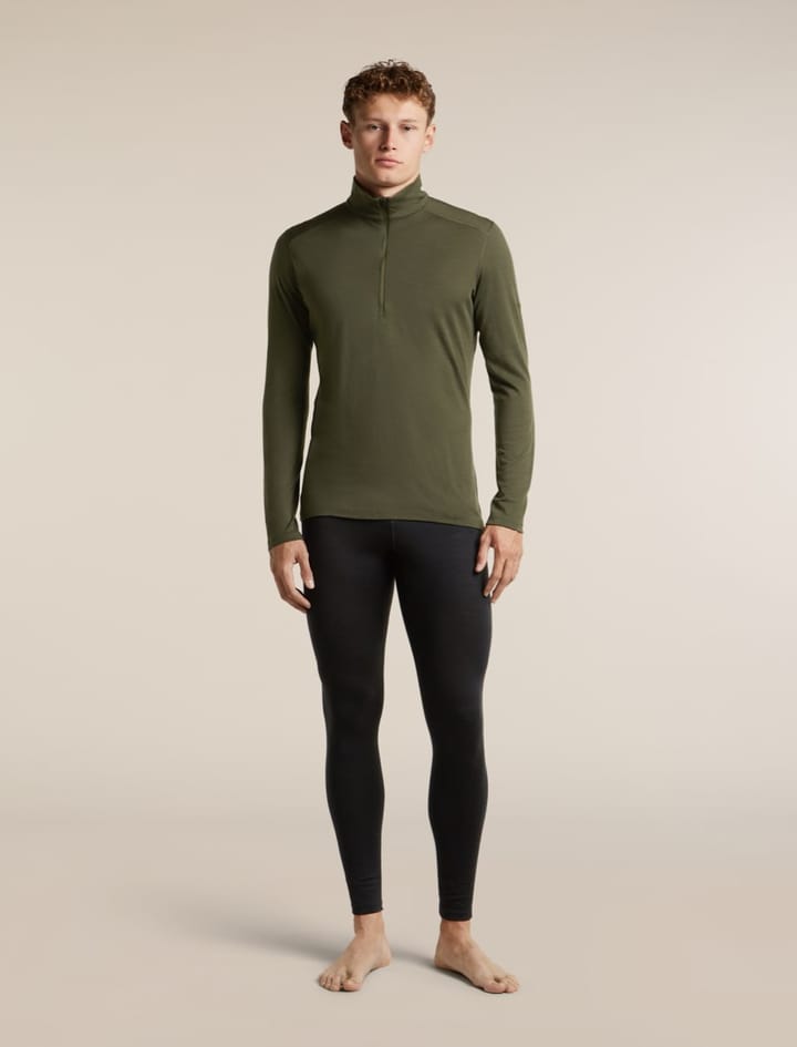 Icebreaker Men's 200 Oasis Longsleeve Half Zip Dk Loden Icebreaker