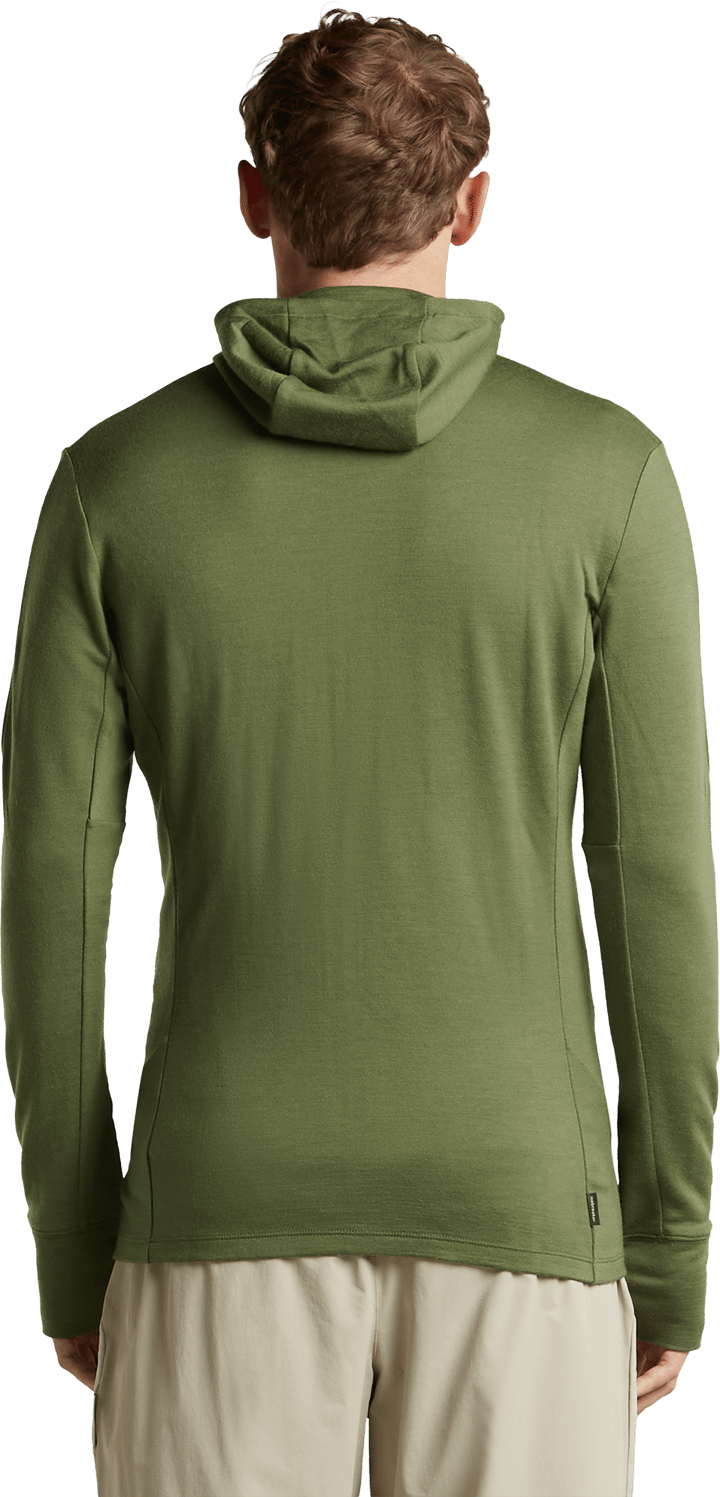 Icebreaker Men's Merino 260 Quantum Long Sleeve Zip Hoodie Sphagnum Icebreaker
