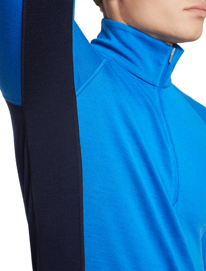 Icebreaker Men's Merino 260 ZoneKnit Long Sleeve Half Zip Midnight Navy/Lazurite/Cb Icebreaker