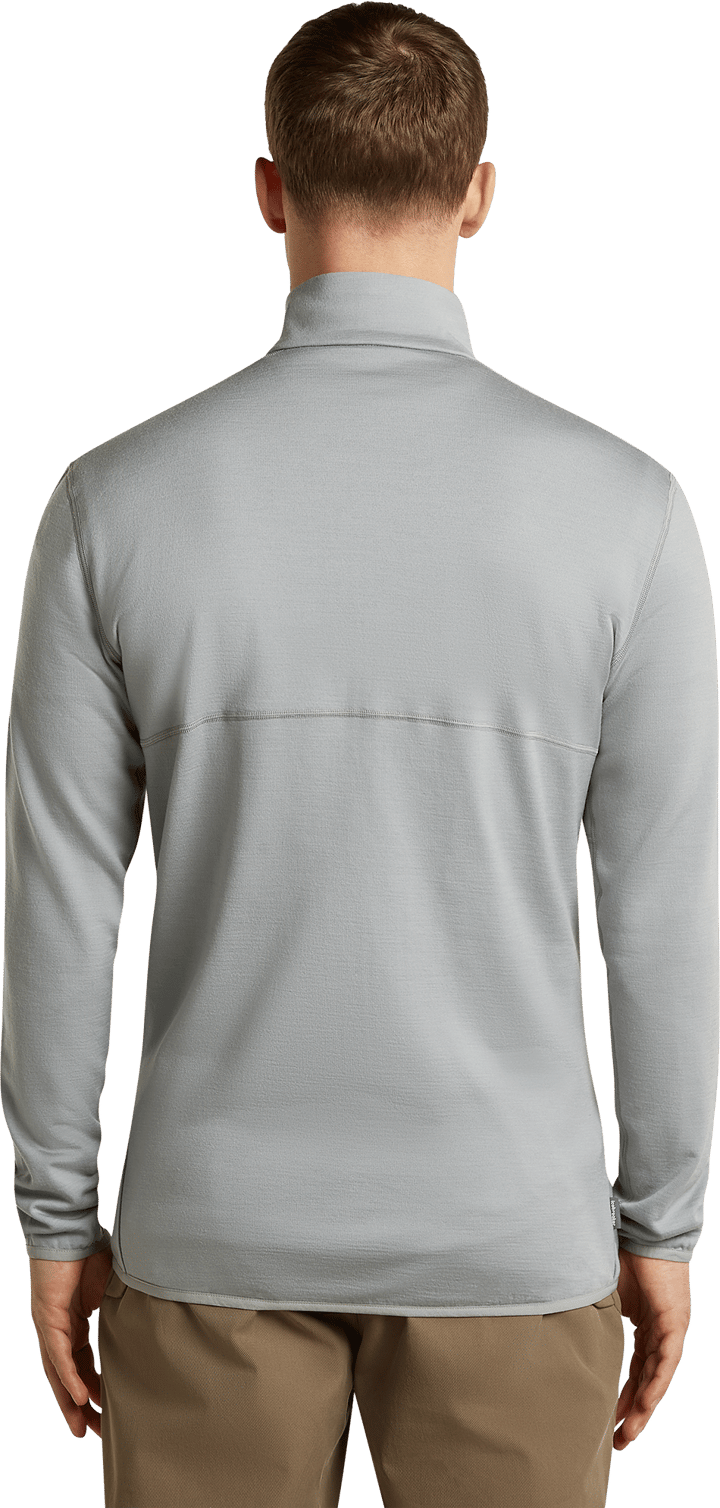 Icebreaker Men's Merino 560 Realfleece Elemental II Long Sleeve Zip Proto Grey Icebreaker