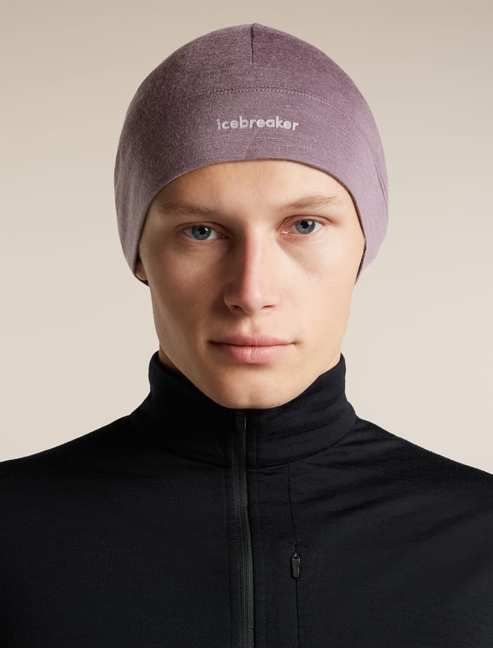 Icebreaker Unisex 200 Oasis Beanie Grey Plum Icebreaker