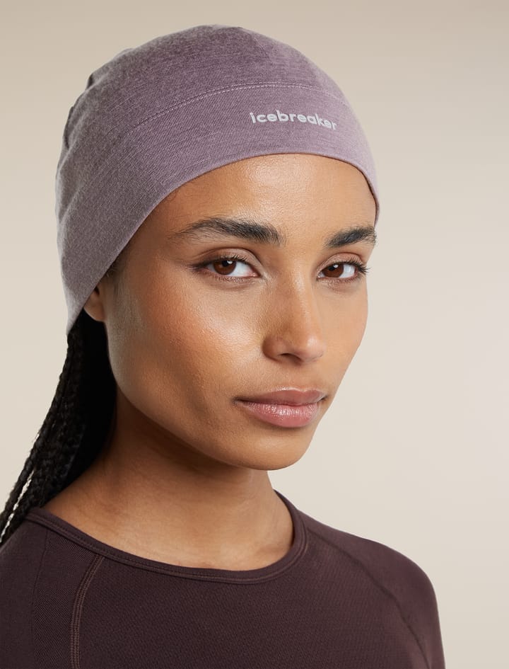 Icebreaker Unisex 200 Oasis Beanie Grey Plum Icebreaker