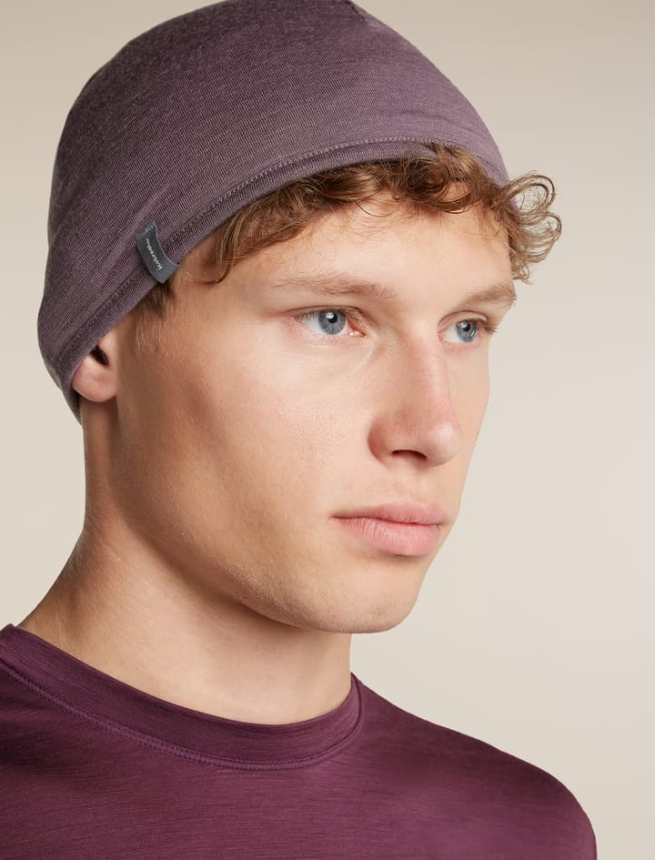 Icebreaker Unisex Pocket Hat Dk Berry/Grey Plum Icebreaker