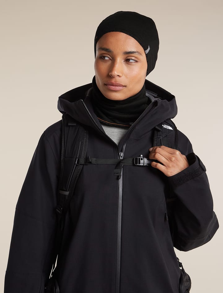 Icebreaker Unisex 260 Oasis Vertex Beanie Chillwave Black/obsidian/j Icebreaker