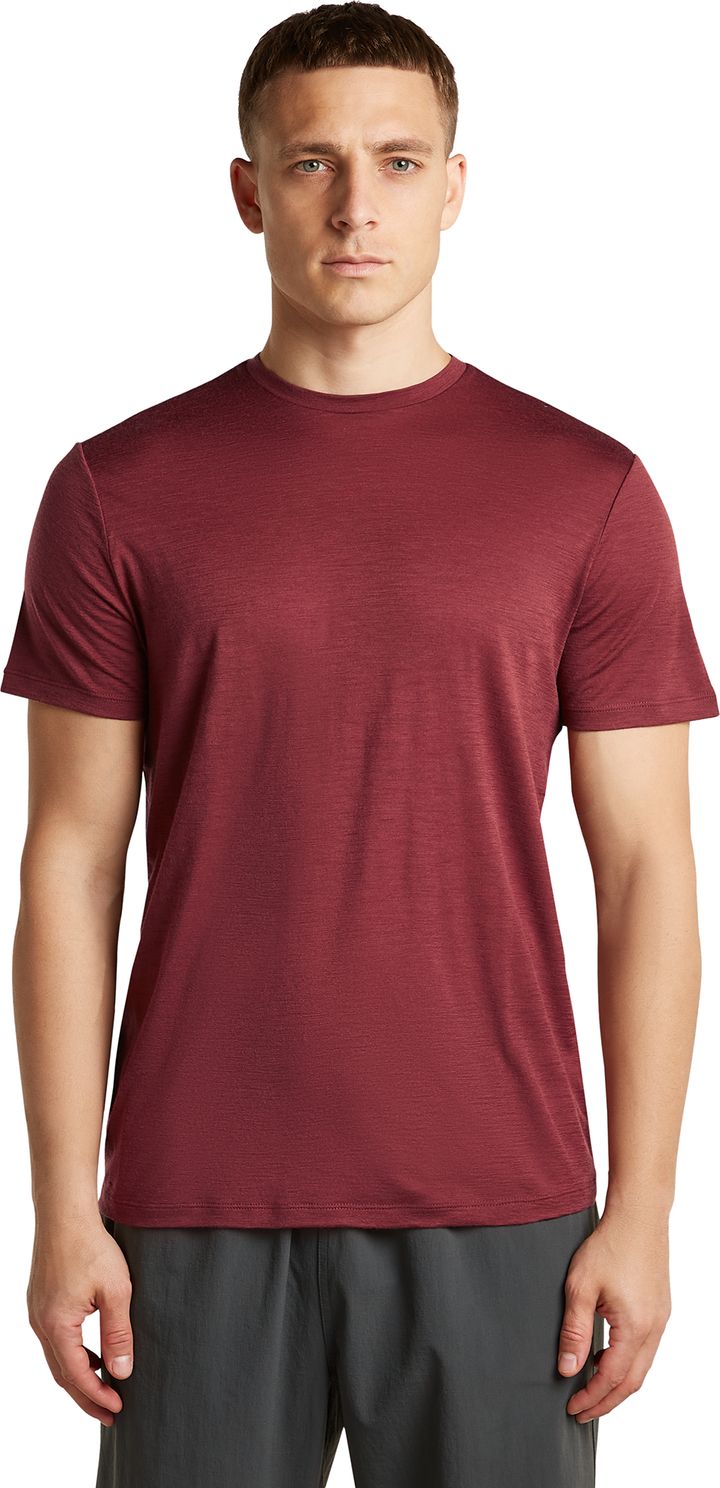Icebreaker Men's Merino 150 Tech Lite III Short Sleeve Tee Port Icebreaker