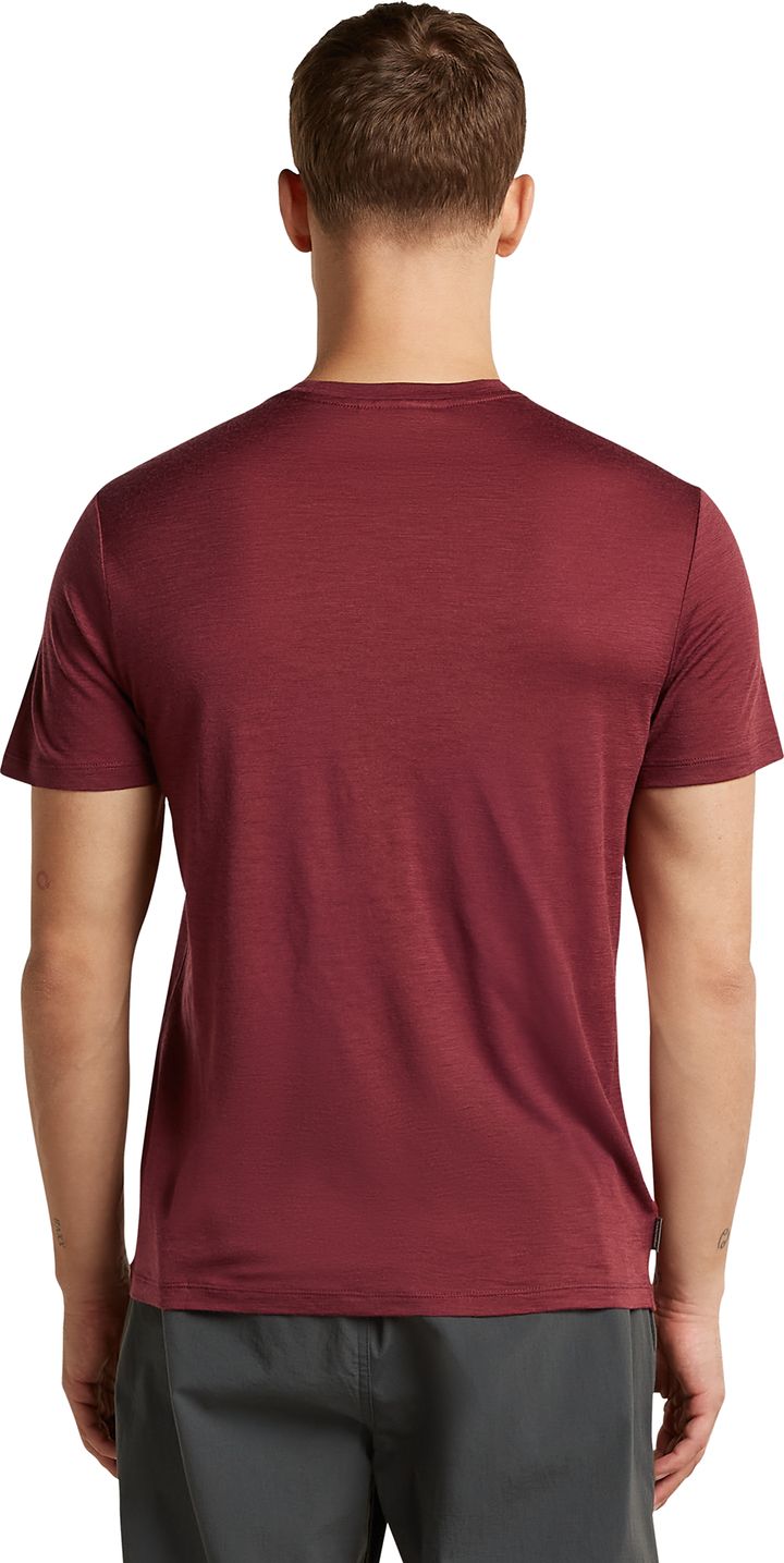 Icebreaker Men's Merino 150 Tech Lite III Short Sleeve Tee Port Icebreaker