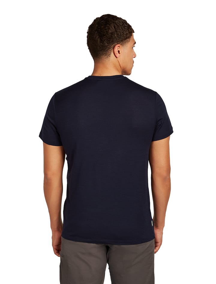 Icebreaker Men Merino 150 Tech Lite Ss Tee Bear Tour Midnight Navy Icebreaker