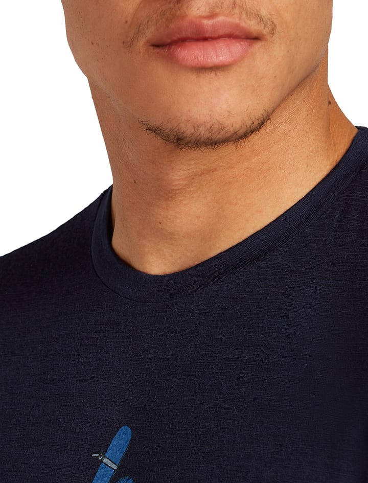 Icebreaker Men Merino 150 Tech Lite Ss Tee Bear Tour Midnight Navy Icebreaker