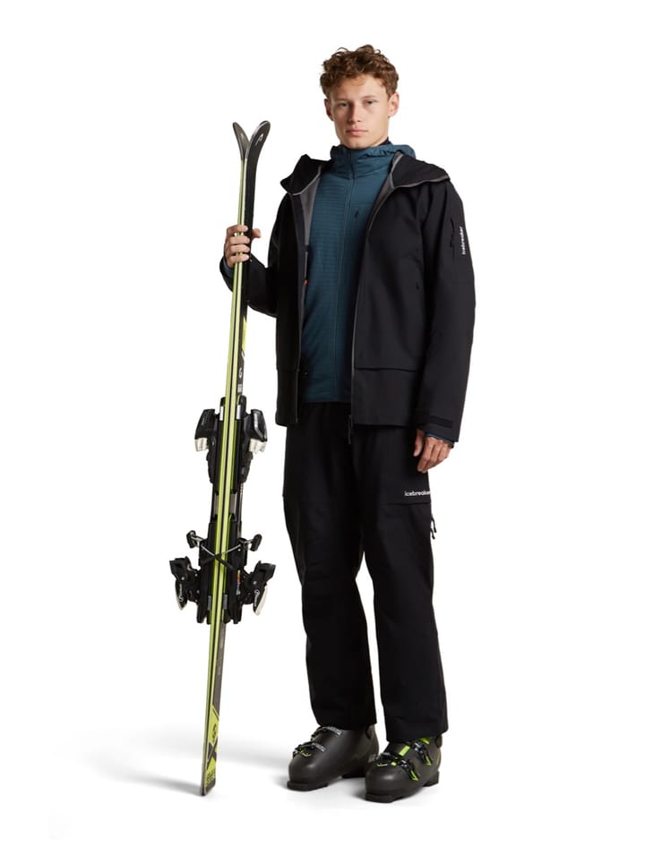 Icebreaker Men Merinoblend  300 Realfleece™ Descend Ls Zip Hoodie Abyss Icebreaker