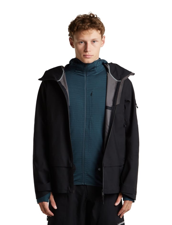 Icebreaker Men Merinoblend  300 Realfleece™ Descend Ls Zip Hoodie Abyss Icebreaker