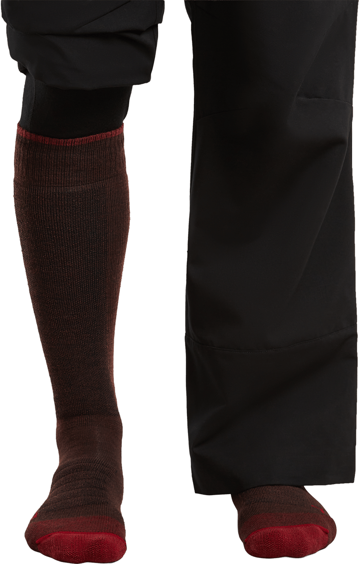 Icebreaker Men's Merino Ski+ Medium Bittersweet/Port/Black Icebreaker