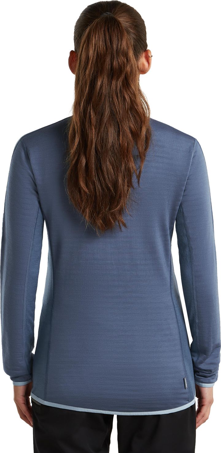Icebreaker Wom Mer  300 Realfleece Desc Ls Zip Dawn/zincblue/cb Icebreaker
