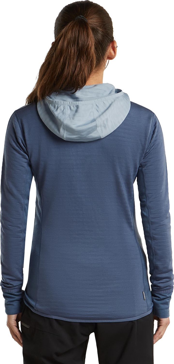 Icebreaker Wom Mer  300 Realfleece Desc Ls Zip Hoo Dawn/zincblue/cb Icebreaker