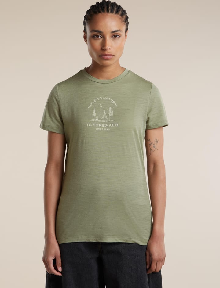 Icebreaker Women Merino 150 Tech Lite S/S Tee Peaceful Pass Lichen Icebreaker