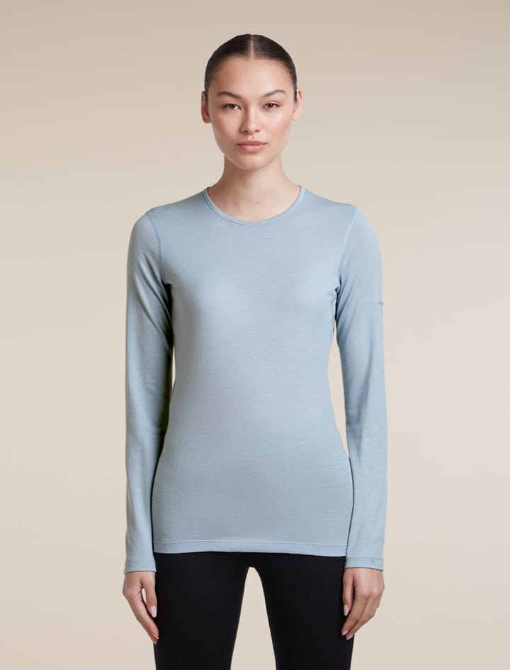Icebreaker Women's 200 Oasis Long Sleeve Crewe Zinc Blue Icebreaker