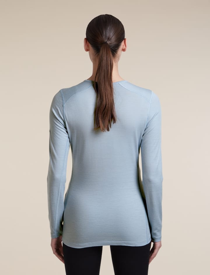 Icebreaker Women's 200 Oasis Long Sleeve Crewe Zinc Blue Icebreaker